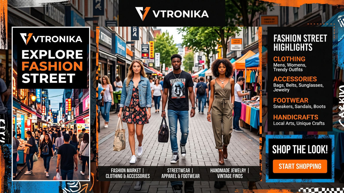 Men’s Fashion Streetwear Modern men's streetwear, comfort aur bold self-expression ka behtareen mixture ban chuka hai, jahan relaxed cuts aur urban utility ko pehli tarjeeh di jati hai. Oversized drop-shoulder hoodies, heavyweight graphic tees, baggy cargo pants, tactical utility vests, chunky retro sneakers, aur layered flannel shirts is waqt men's street style ki bunyad hain. Is look ko complete karne ke liye cross-body sling bags, minimalist silver chains, bucket hats, aur distressed baseball caps ka istemal kiya jata hai, jo aik casual, confident, aur stylish aesthetic deliver karta hai. Women’s Fashion Streetwear & Trendy Outfits Women’s streetwear fashion, chic tailoring aur relaxed sporty vibes ko balance kar ke aik effortless look deta hai. Crop tops, oversized boxy blazers, wide-leg denim, parachute pants, athletic track pants, aur chunky platform sneakers mil kar contemporary trendy outfits banate hain. Iske sath fitted ribbed tees, sporty corset tops, layered windbreakers, sleek micro sunglasses, baguette shoulder bags, aur statement hoop earrings ka fusion aj kal ki fashionable women ko edgy, functional, aur attractive presentation deta hai. Fashion Market: Vintage Finds & Apparel Vintage fashion market, purani classic styling aur sustainable eco-friendly shopping ka aik zabardast markaz ban chuka hai, jahan unique clothing pieces talash kiye jate hain. 80s aur 90s ke classic washed denim jackets, authentic band tour t-shirts, retro leather bomber jackets, corduroy trousers, vintage windbreakers, aur pre-loved designer pieces market main bohat demand main hain. Vintage shopping ka asal maza ye hai ke ye fast fashion ke bajaye timeless, durable, aur unique pieces offer karta hai, jise log modern outfits ke sath mix aur match kar ke aik distinctive personal signature style banate hain.