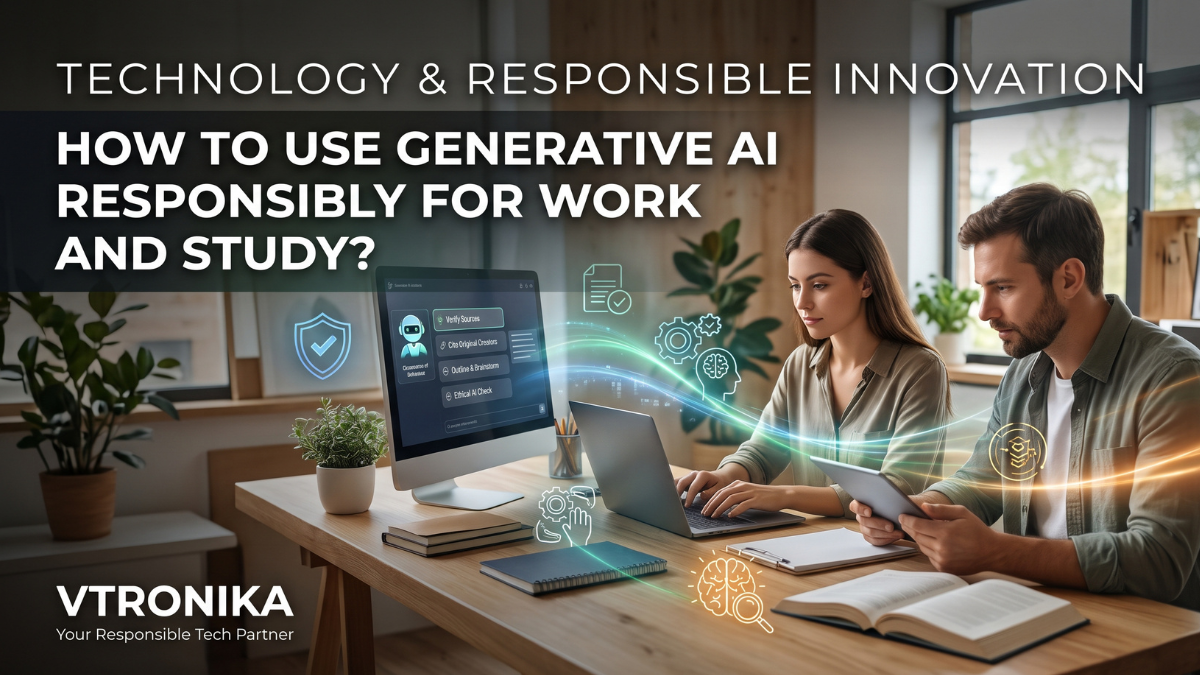 Technology and Generative Artificial Intelligence (AI) have emerged as transformative assets for modern students, researchers, and working professionals, yet utilizing them responsibly is what truly safeguards the integrity, quality, and credibility of your work. In academic and corporate environments, where sophisticated AI systems excel at explaining complex concepts, drafting early outlines, brainstorming diverse viewpoints, and synthesizing dense literature, relying on them mindlessly presents substantial intellectual and professional risks. The foundational rule of responsible adoption is positioning generative AI strictly as a collaborative partner or digital assistant, rather than treating it as a replacement for independent reasoning, critical evaluation, and individual competence. Exercising ethical oversight begins with rigorous, non-negotiable fact-checking and verification, because large language models are prone to generating hallucinations—confidently fabricated citations, misleading dates, and incorrect data that appear superficially flawless. Every quantitative claim, technical assertion, and historical source output by an AI must be cross-referenced against reputable, primary literature before being integrated into professional reports or academic assignments. Furthermore, maintaining academic honesty and workplace ethics requires avoiding simple copy-paste habits; raw machine output should be synthesized, critically rewritten in your authentic voice, and properly cited or attributed whenever institutional guidelines require transparency regarding AI-assisted generation. Finally, responsible deployment demands strict adherence to data privacy, security, and intellectual property boundaries. Feeding proprietary business software, confidential internal communications, or unpublished academic datasets into public AI platforms can inadvertently expose sensitive data to training pipelines and violate non-disclosure agreements. By approaching generative tools with intellectual skepticism, safeguarding proprietary data, and letting human critical thinking guide final editorial decisions, professionals and students can leverage the speed of AI while maintaining impeccable standards of ethics, original scholarship, and analytical rigor.