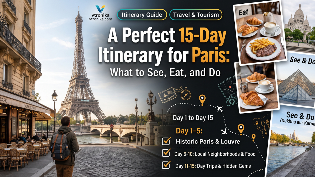 Day 1: Arrival, Eiffel Tower, Champ de Mars, and Seine River CruiseArrive in Paris, check into your hotel to unpack and refresh, head out toward the Eiffel Tower as late afternoon light washes over the city, relax on the green lawns of Champ de Mars to take in the tower’s soaring wrought-iron lattice, stop by a neighborhood bakery to grab a fresh crusty baguette sandwich paired with artisanal cheese, climb to the summit or second-floor viewing deck for an expansive panoramic view over the rooftops, and cap off your evening with a scenic one-hour glass-canopy Seine River cruise, admiring illuminated historic stone bridges and catching the sparkling five-minute Eiffel Tower evening light show right from the water.Day 2: The Louvre, Tuileries Garden, and the Palace of VersaillesStart your morning at a traditional Parisian café with a flaky butter croissant and hot café au lait, enter the Louvre Museum through the glass pyramid to marvel at timeless masterworks like the Mona Lisa, the Winged Victory of Samothrace, and the Venus de Milo, step outside for a leisurely walk through the manicured avenues and fountains of the Tuileries Garden, stop at Angelina tearoom along Rue de Rivoli to sample their famous thick African hot chocolate, board an afternoon RER train out to the Palace of Versailles to tour the opulent Hall of Mirrors and royal bedchambers, rent a bicycle to roam the sprawling Grand Canal gardens, and take the train back into Paris for a classic bistro dinner of steak frites or creamy pasta.Day 3: Notre-Dame, Sainte-Chapelle, Latin Quarter, and Musée d'OrsayBegin on the historic island of Île de la Cité to admire the French Gothic facade, soaring spires, and flying buttresses of Notre-Dame Cathedral, walk a short distance to Sainte-Chapelle to stand beneath its breathtaking floor-to-ceiling jewel-toned stained glass, step inside the iconic Shakespeare and Company bookstore to browse vintage literary collections, wander through the historic alleys of the Latin Quarter to grab a freshly made street crêpe or toasted baguette for lunch, cross over to the Left Bank to visit Musée d'Orsay inside its grand Beaux-Arts former train station, marvel at Impressionist masterpieces by Monet, Renoir, and Van Gogh, and finish the evening sipping espresso on a terrace in Saint-Germain-des-Prés.Day 4: Champs-Élysées, Arc de Triomphe, and Le MaraisStroll down the grand tree-lined avenue of the Champs-Élysées, take in the upscale boutiques and luxury showrooms, arrive at the colossal Arc de Triomphe, climb the spiral staircase to its rooftop terrace for an unforgettable circular view of twelve radiating Parisian boulevards, stop at the historic Ladurée boutique to pick up a box of colorful macarons, head over to the vibrant medieval streets of Le Marais in the afternoon, grab a piping hot pita stuffed with crispy herbal falafel on Rue des Rosiers, relax in the shaded brick arcades of Place des Vosges, and admire the avant-garde inside-out architecture of the Centre Pompidou before sunset.Day 5: Bohemian Montmartre, Sacré-Cœur, and Farewell DinnerSpend your final morning wandering the cobblestone lanes of hilltop Montmartre, stop at Place du Tertre to watch open-air painters at their easels and commission a portrait sketch, visit the chalk-white domes of Sacré-Cœur Basilica, sit on its grand stone steps to enjoy a sweeping panoramic vista over the entire city, tuck into a cozy neighborhood bistro for lunch with a bowl of French onion soup topped with melted Gruyère cheese, shop for boutique perfumes and souvenirs, head to the Trocadéro terrace at twilight for a final postcard-perfect view of the Eiffel Tower, and celebrate your trip with a multi-course dinner at a scenic rooftop restaurant overlooking the glowing City of Light.