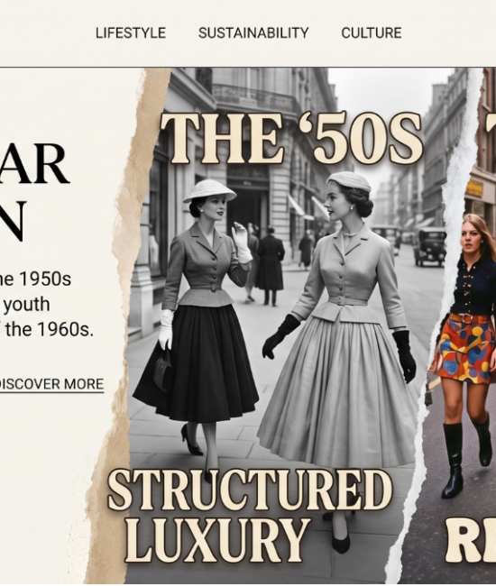 Post-War Fashion: The Structured Luxury of the 1950s vs. The Youth Rebellion and Miniskirts of the 1960s The 1950s Architecture of Elegance, Dior’s New Look, and Restored Domesticity Emerging from the severe fabric rationing, utilitarian utility suits, and emotional austerity of World War II, the fashion landscape of the 1950s embarked on an opulent architectural renaissance that celebrated traditional, idealized femininity. Spearheaded by Christian Dior’s revolutionary 1947 "New Look," the mid-century silhouette rejected wartime practicality in favor of dramatic corseted waists, rounded natural shoulders, voluminous calf-skimming tulle petticoats, and lavish quantities of luxurious silk taffeta. Fashion during this decade operated as a physical symbol of economic restoration, marital stability, and post-war suburban aspiration, requiring women to wear structured undergarments, boned girdles, pointed bullet bras, tailored tweed skirt-suits, matching kid-leather gloves, and pristine patent heels. By treating women's garments as sculptured monuments of delicate grace, the 1950s haute couture houses restored Paris as the global epicentre of elite design, proving that an exhausted, recovering world craved reassurance, formal order, and unapologetic sartorial grandeur. Generational Friction, Countercultural Awakenings, and the Death of Sartorial Conformity By the close of the decade, the pristine suburban facade and rigid behavioral etiquette of the 1950s sparked a profound psychological and cultural backlash, led by the first generation of teenagers with dedicated purchasing power and distinct subcultural identities. The youth of the emerging 1960s refused to dress like miniature replicas of their parents, rejecting domestic uniformity, stuffy evening-wear protocols, and the restrictive physical confinements of boned shapewear. Satorially catalyzed by anti-war protests, student movements, rock and roll rhythms, and the groundbreaking advent of the contraceptive pill, young men and women demanded apparel that celebrated bodily autonomy, personal liberty, and physical movement. Street style, centered in dynamic creative hubs like London’s Carnaby Street and King's Road, overtook the insulated Parisian couture salons, proving that fashion authority had permanently shifted away from conservative institutional aristocrats straight into the hands of defiant youth. Mary Quant, the Miniskirt Revolution, and Bodily Liberation in the 1960s The ultimate aesthetic earthquake of the 1960s occurred when visionary British designer Mary Quant, alongside French futurist André Courrèges, introduced the miniskirt, permanently altering how women occupied public space. Hemlines rose several inches above the knee, discarding restrictive garter belts and heavy stockings in favor of vibrant, opaque tights, flat go-go boots, and carefree, unlined A-line shift dresses that hung loosely from the shoulders without constricting the natural waist. This geometric, androgynous shift was immortalized by waifish teenage models like Twiggy, whose short bob haircuts and bold, painted eyelashes rejected the voluptuous, maternal aesthetic of the preceding decade. The miniskirt was not merely a playful youth trend, but a defiant political statement of second-wave feminist liberation, granting women the kinetic freedom to run for a bus, dance freely without judgment, and express physical independence without male-prescribed patriarchal modesty. Space-Age Futurism, Synthetic Materials, and the Enduring Runway Dialogue As the 1960s accelerated toward the historic lunar landings, the design world embraced a forward-looking, techno-optimistic visual vocabulary, replacing traditional silk and wool with innovative synthetic polymers, metallic vinyls, clear PVC plastics, and bold optical Pop Art patterns. Visionaries such as Paco Rabanne and Pierre Cardin engineered sculptural shift tunics from linked aluminum discs and industrial plastics, declaring that modern fashion belonged to the cosmos rather than conservative historical archives. Today, the dramatic aesthetic contrast between the 1950s and 1960s remains one of the most fertile creative dialogues on global runways, where modern designers continuously juxtapose structured waistlines with rebellious micro-hemlines. This enduring dialectic demonstrates that fashion continually swings between the craving for structured, elegant safety and the unstoppable human urge for youth rebellion, kinetic freedom, and modern progress.