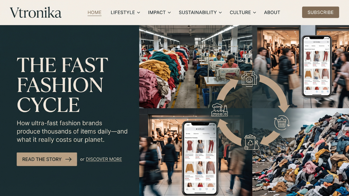 The Fast Fashion Cycle: How Ultra-Fast Fashion Brands Produce Thousands of Items Daily Algorithmic Trend Forecasting, Big Data Scraping, and Rapid Design Inception The engine powering modern ultra-fast fashion relies on aggressive real-time data harvesting, replacing traditional seasonal runway cycles with continuous, automated trend detection. Proprietary web-scraping algorithms, artificial intelligence trackers, and social listening bots monitor viral TikTok micro-trends, Instagram feeds, search engine query surges, and competitor storefronts twenty-four hours a day. When a specific aesthetic, cut, or color palette gains sudden organic traction among Gen Z and millennial consumers, digital design teams instantly translate those data signals into production-ready 3D digital CAD sketches within hours. By eliminating months of creative deliberation, sample revisions, and physical runway showcases, brands compress the traditional nine-month design timeline into less than forty-eight hours, feeding an insatiable digital storefront that updates with thousands of fresh product listings every single morning. The Agile Supply Chain, Micro-Batch Manufacturing, and On-Demand Production Unlike legacy retailers that order hundreds of thousands of identical garments months in advance, ultra-fast fashion platforms operate on a responsive, on-demand manufacturing model often referred to as test-and-reorder. Brands place initial micro-orders of just fifty to one hundred units across thousands of distinct designs, distributing production across a dense, digitized network of small-scale tier-two and tier-three subcontracted garment workshops. Each workshop is linked directly to the parent company’s enterprise resource software, enabling managers to track real-time cutting, sewing, and inventory progress down to the minute. If a garment fails to generate clicks or sales within forty-eight hours of going live, the algorithm terminates production with minimal overhead; however, if an item demonstrates high add-to-cart velocity, the digital procurement system automatically triggers rapid, mass reorders that enter assembly lines within hours. Synthetic Material Reliance, Cost Compression, and Labor Realities Producing runway-inspired garments at rock-bottom price points requires extreme material cost compression, driving these platforms toward cheap, petroleum-derived synthetic textiles. The vast majority of ultra-fast apparel is spun from virgin polyester, nylon, elastane, and acrylic blends, fabrics that are inexpensive to source, easy to dye with chemical compounds, and rapid to machine-sew at industrial speeds. This aggressive pursuit of margin optimization extends deep into the global manufacturing labor pool, frequently relying on piece-rate wages, informal subcontracting, and high production quotas across developing garment hubs where regulatory oversight remains fragmented. By externalizing the true environmental and human costs through cheap virgin plastics and low-wage assembly lines, ultra-fast retailers can sell complex garments for less than the cost of a standard lunch, normalizing hyper-disposable consumer habits across international markets. Direct-to-Consumer Logistics, Cross-Border Tax Arbitrage, and the Waste Crisis The final pillar of the ultra-fast loop lies in sophisticated air-freight logistics, digital micro-targeting, and regulatory trade navigation. Products are packed and shipped directly from centralized fulfillment warehouses near manufacturing clusters, bypassing intermediary wholesale distributors and utilizing international air cargo to land orders on consumer doorsteps within days. Furthermore, brands leverage cross-border de minimis customs exemptions, which permit individual low-value packages to enter major Western economies free of import tariffs and customs inspection backlogs. Once delivered, however, the cycle takes its heavy ecological toll; because these garments are engineered for viral impulse purchases rather than structural durability, poor construction and synthetic fiber blends make recycling economically unviable. Millions of returned or discarded items bypass donation centers entirely, ending up in overflowing landfills, burning in open-air desert waste dumps, and shedding non-biodegradable microplastics into global waterways for generations to come.