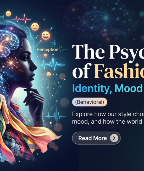 The Psychology of Fashion: Identity, Mood & Perception Fashion as External Identity, Self-Concept, and Personal Narrative Clothing serves as our most immediate, non-verbal medium of personal expression, translating internal values, creative identity, and cultural heritage into visible form. What you choose to wear each morning functions as an external autobiography, quietly communicating self-concept, personal boundaries, and social affiliations to surrounding observers. Rather than following trends passively, selecting a distinct silhouette, a tailored vintage cut, or an avant-garde aesthetic allows individuals to exert autonomy over how they are framed in public spaces. By treating your wardrobe as an extension of your creative self, dressing becomes an ongoing conversation between your private internal worldview and the public sphere, proving that fashion is not merely superficial adornment, but a continuous externalization of human identity. Enclothed Cognition, Mood Alteration, and the Mind-Body Link The connection between personal styling and psychological state is governed by enclothed cognition, a behavioral phenomenon demonstrating how the symbolic meaning and physical feel of garments directly impact mental focus and emotional well-being. Slipping into structured tailoring, crisp natural fibers, or intentional statement pieces triggers unconscious mental shifts, elevating subjective feelings of authority, focus, and resilience. Conversely, surrounding the body with soft, enveloping knits, breathable cotton textures, and warm, grounded color palettes calms an overstimulated nervous system, signaling safety, physical ease, and relaxation. When you curate an outfit to actively support a desired emotional outcome—dressing with intention before a high-stakes presentation or winding down in comforting tactile textures—you use clothing as a powerful tool to shape cognitive stamina, regulate mood, and boost emotional balance. Color Psychology, Sensory Aesthetics, and Daily Emotional Resonance The chromatic choices and sensory textures woven into our daily attire exert an immediate, subtle influence on neurochemistry and interpersonal resonance. Deep, grounding jewel tones like emerald green and navy blue project quiet composure and analytical stability, while warm, high-vibrancy pigments such as amber, terracotta, and soft saffron can stimulate optimism, social openness, and energy. Beyond visual hue, tactile interaction with premium fabrics—such as the breathability of washed linen, the warmth of brushed wool, or the fluid drape of raw silk—provides continuous sensory feedback that directly shapes self-assurance. Incorporating intentional color theory into your daily style transforms your closet from a place of decision fatigue into a wellness resource, allowing you to counter situational stress, uplift personal motivation, and project balanced confidence. Social Perception, First Impressions, and the Power of the Sartorial Mirror In human social dynamics, clothing operates as an instant cognitive heuristic, shaping the unspoken judgments others formulate within seconds of meeting you. Observers evaluate perceived competence, trustworthiness, and approachability based on garment fit, grooming coherence, and contextual appropriateness. However, the most profound psychological shift occurs in how your reflection alters internal self-perception, known as the sartorial mirror effect. When your external aesthetic aligns harmoniously with your internal self-worth, your physical posture straightens, eye contact becomes steadier, and social friction dissolves. Recognizing how the world reads your stylistic cues empowers you to navigate varied environments with strategic intention, ensuring your outward presentation authentically supports your personal voice, ambition, and inner peace.